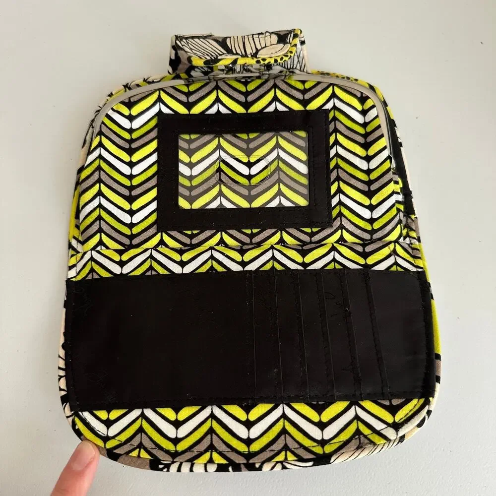 Vera Bradley Citron Kiss 'N Snap Wallet Large Organizational Clutch Carry All - Picture 8 of 11
